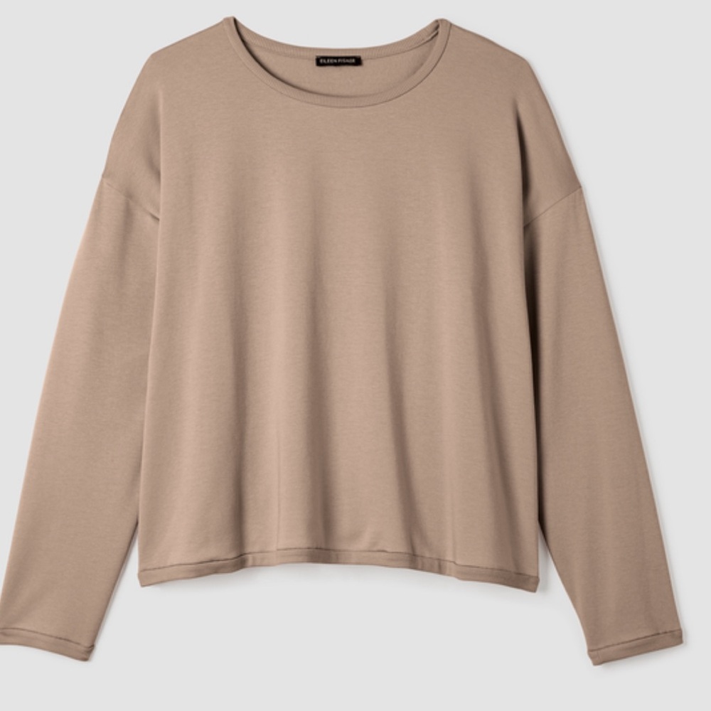 NWT Eileen Fisher Rose Pink Long Sleeve Top